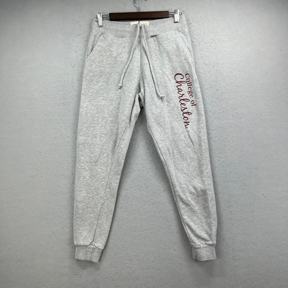 College of Charleston Red Shirt Sweatpants Womens S Gray Joggers Loungewear